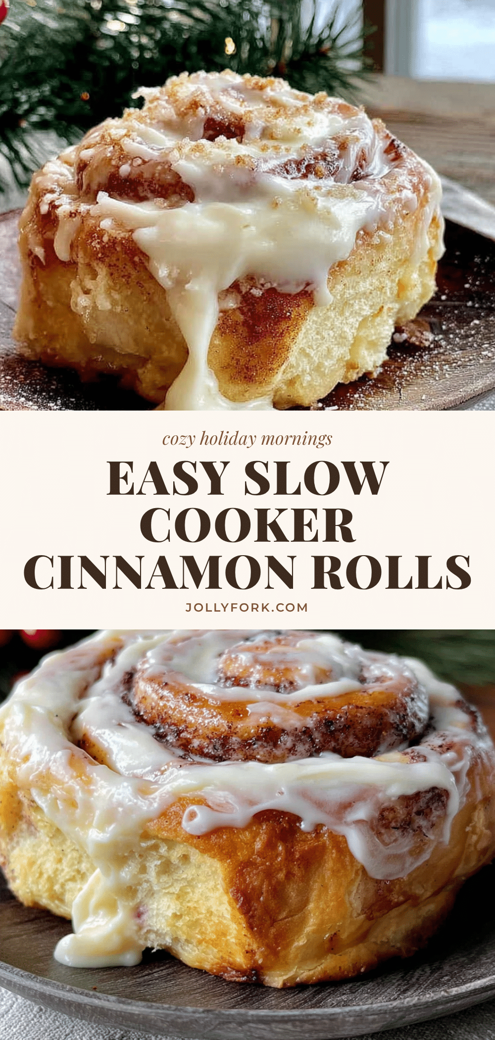 slow cooker cinnamon rolls recipe