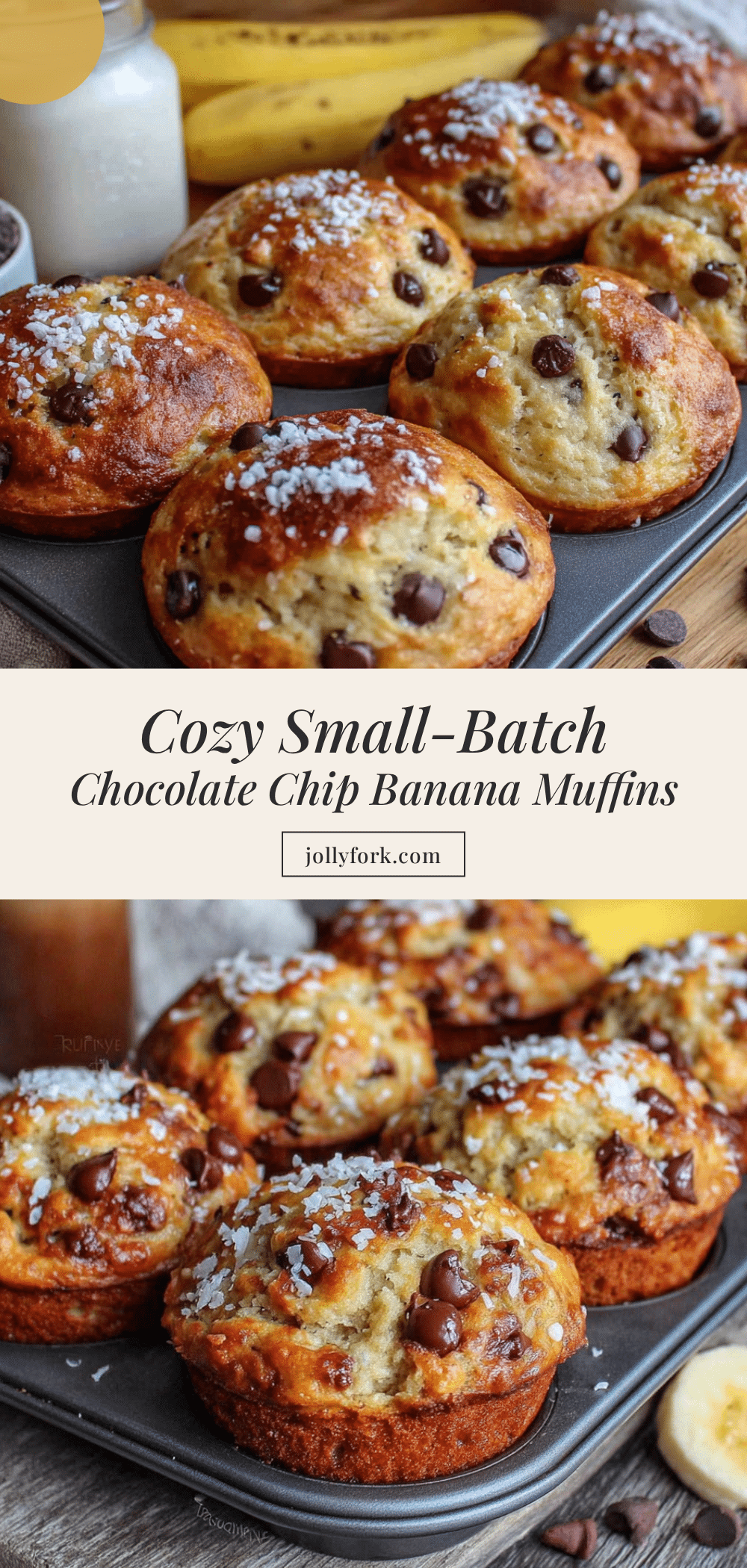 small batch banana muffins recipe
