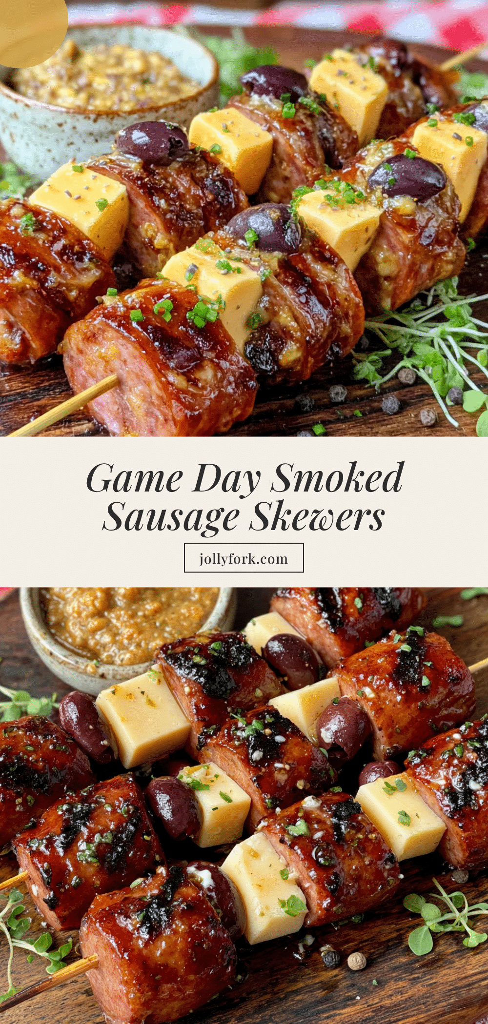 smoked sausage football charcuterie skewers recipe