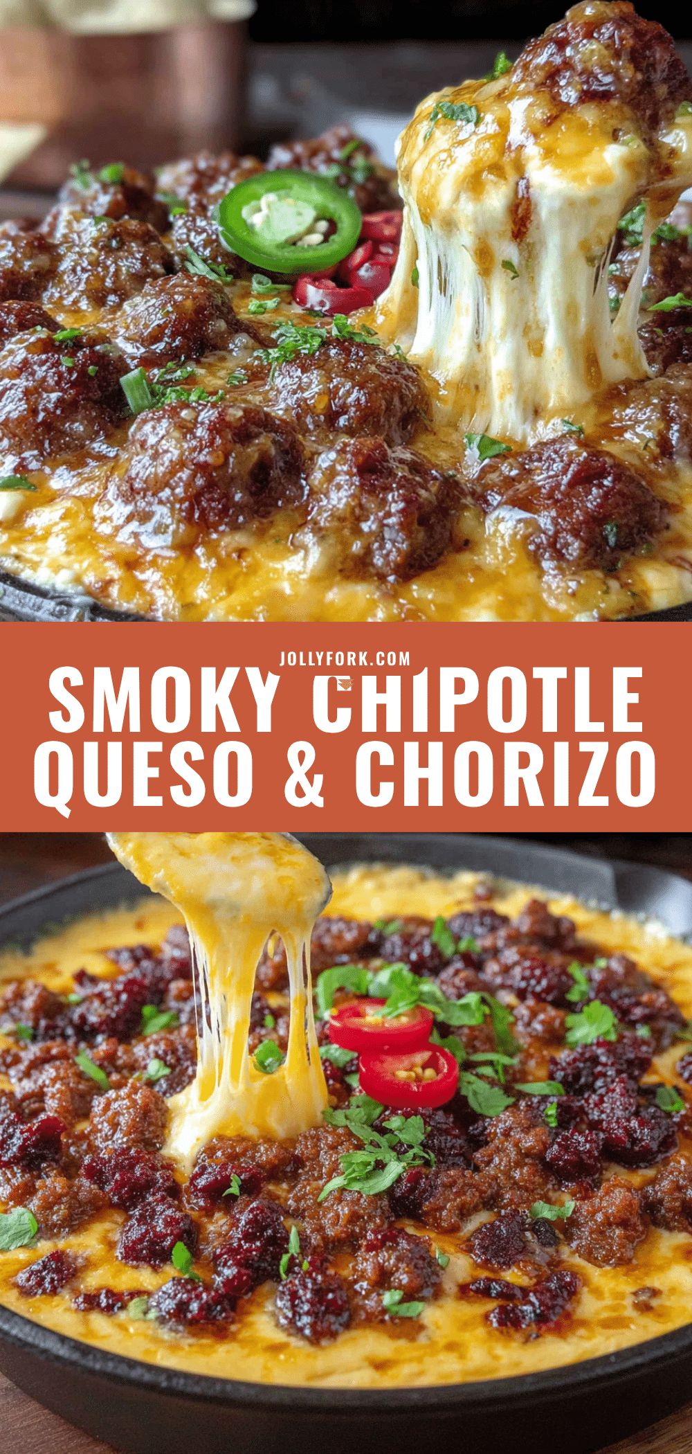 smoky chipotle queso with chorizo recipe