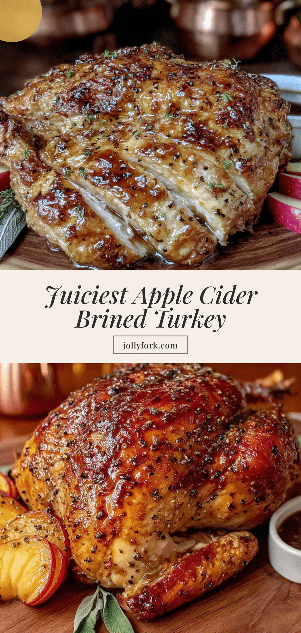 apple cider brined turkey recipe