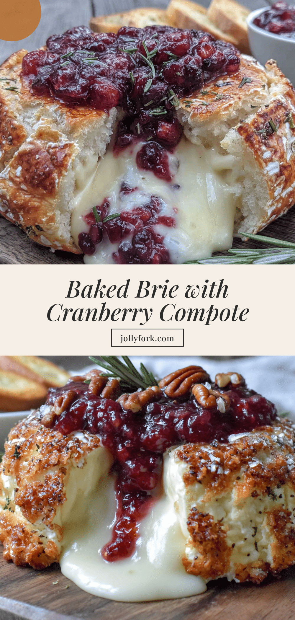 baked brie with cranberry compote recipe