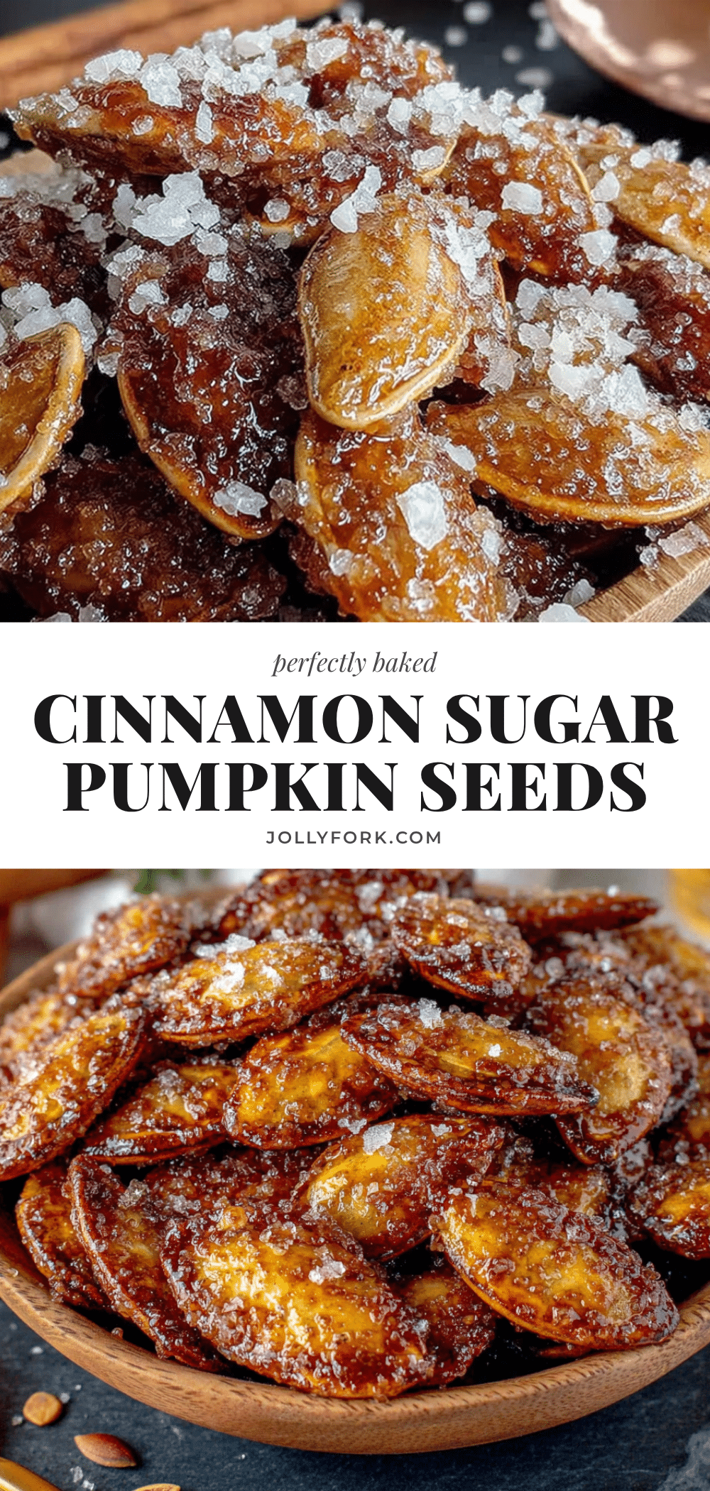 baked cinnamon sugar pumpkin seeds recipe