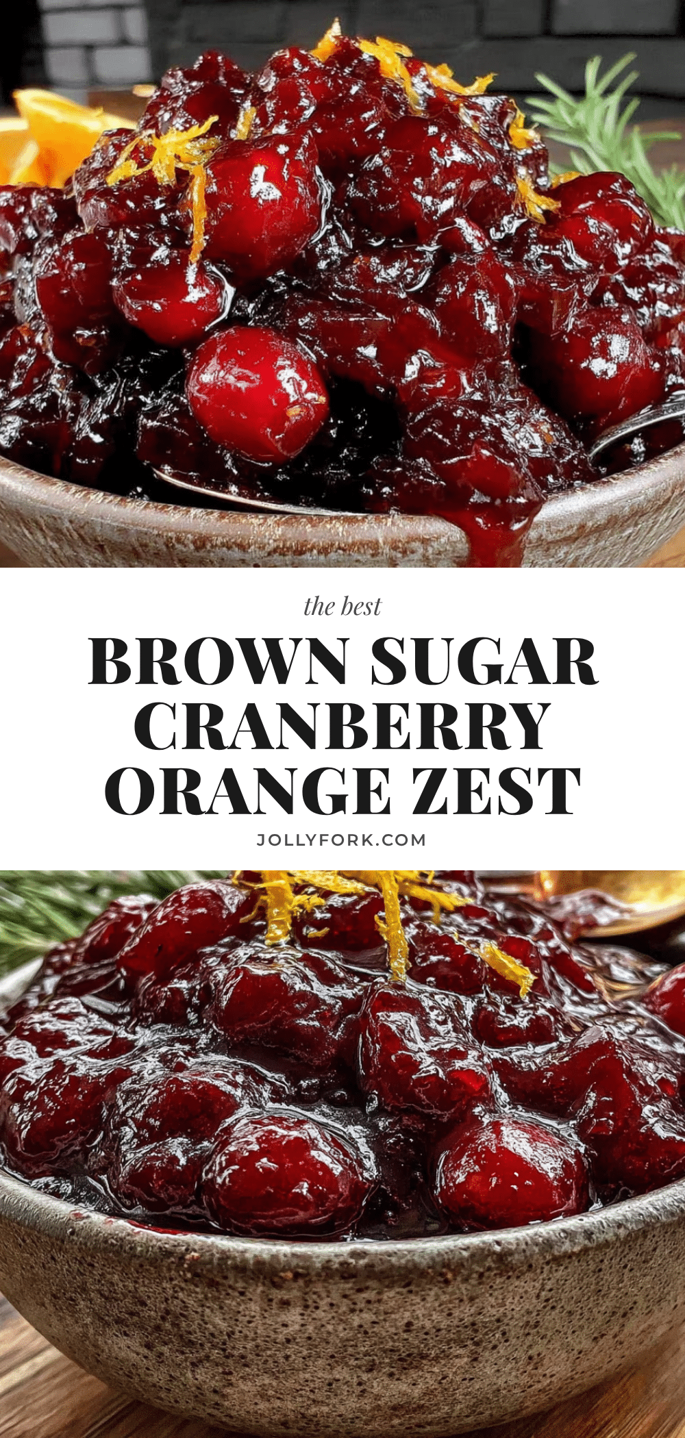 brown sugar cranberry sauce with orange zest recipe