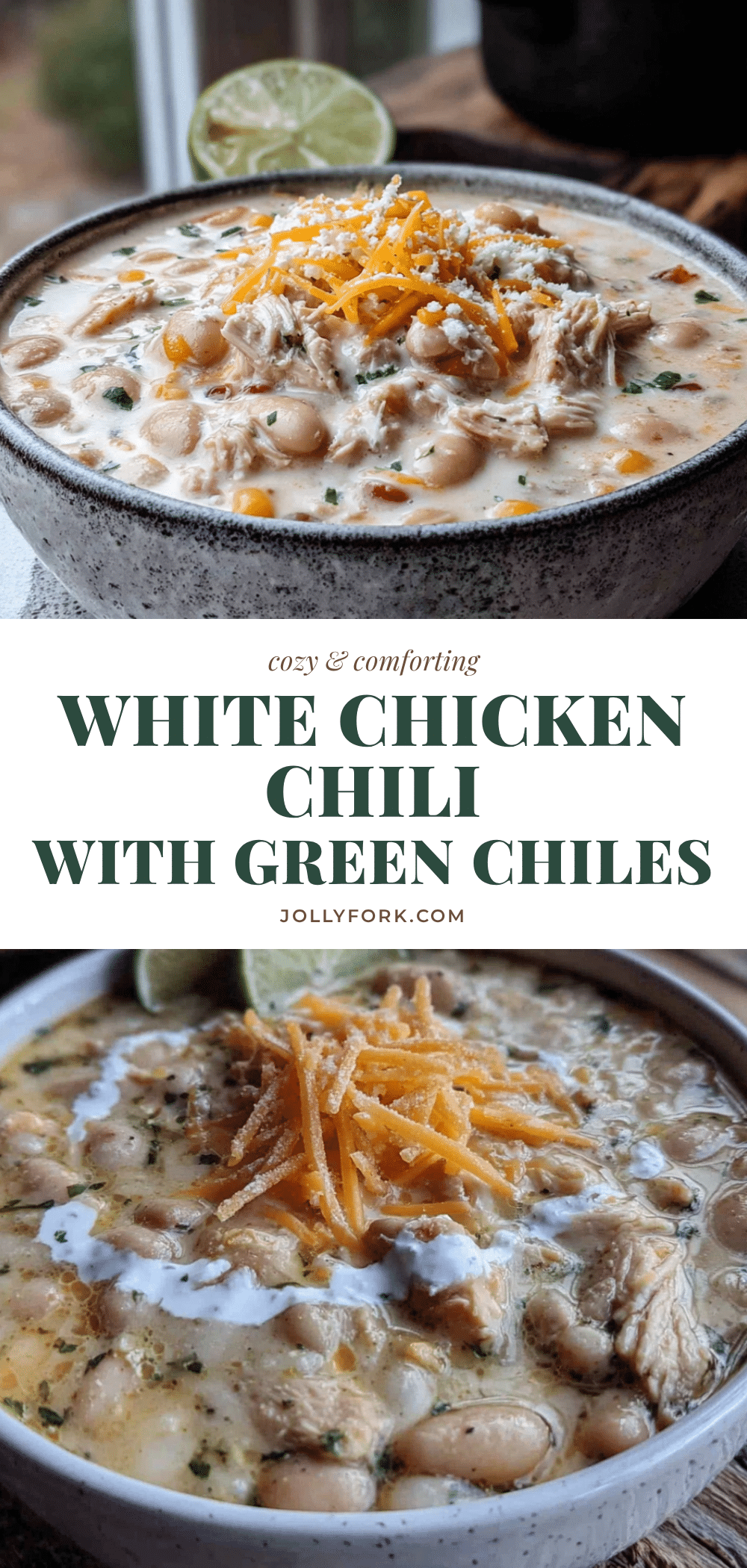 cozy crockpot white chicken chili recipe