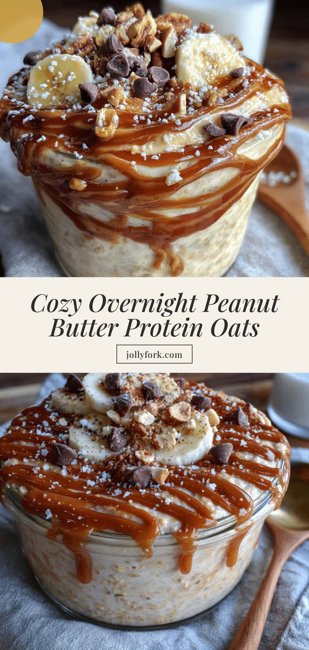 cozy overnight peanut butter protein oats recipe
