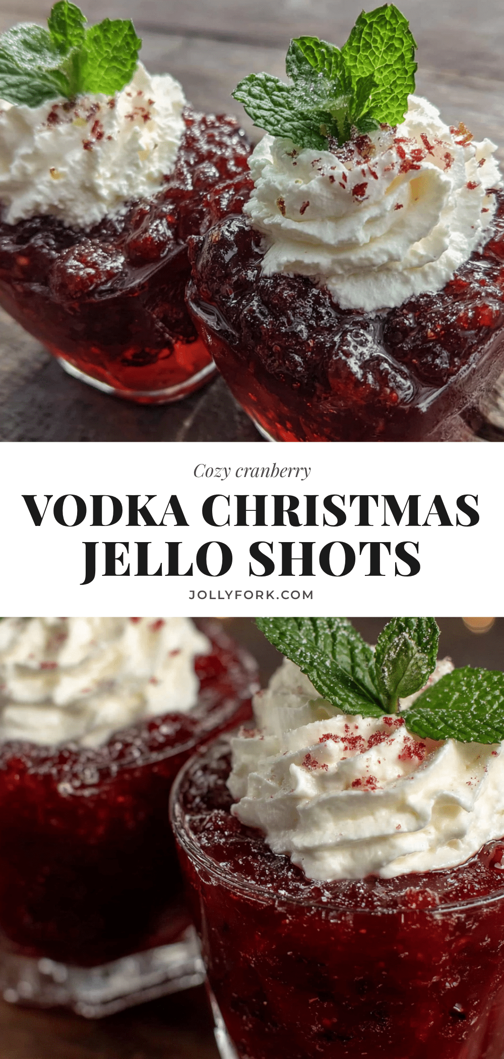 cranberry vodka christmas jello shots recipe