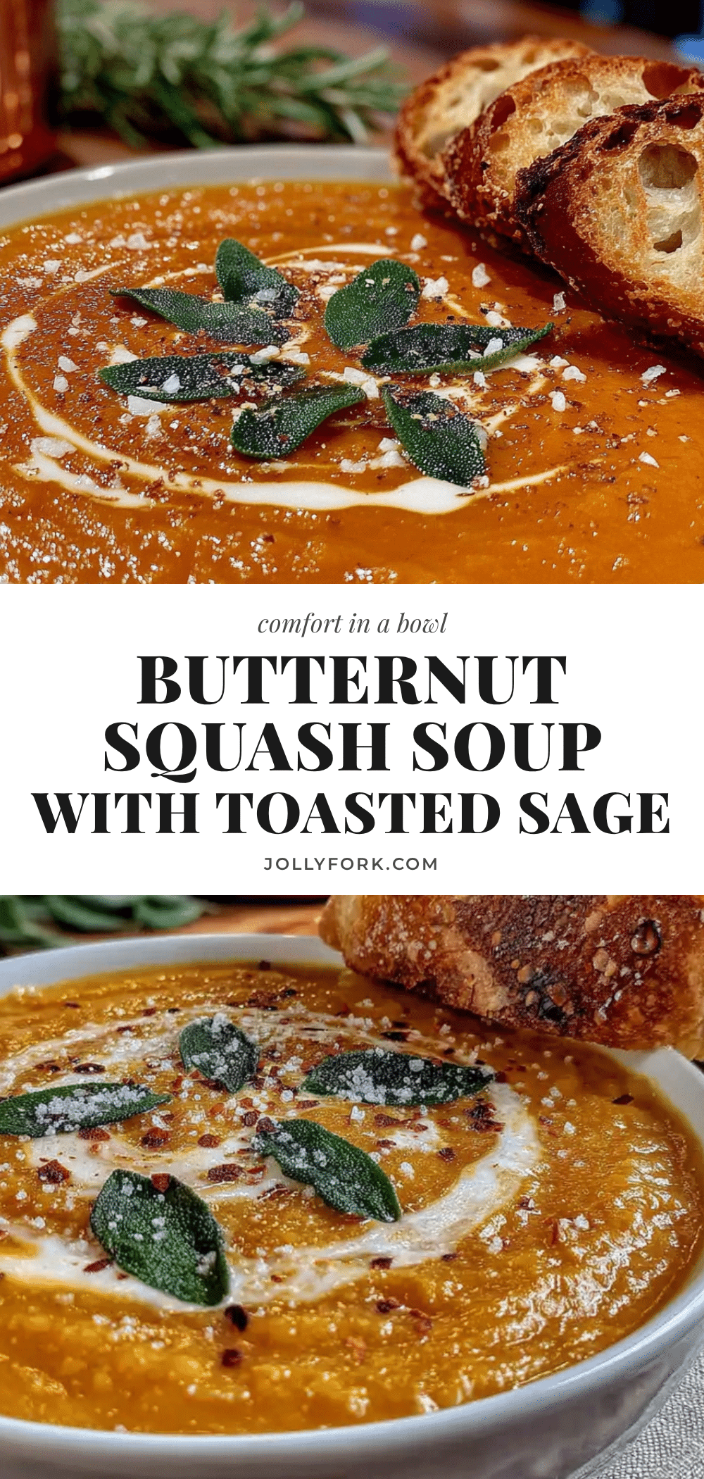 creamy butternut squash soup recipe