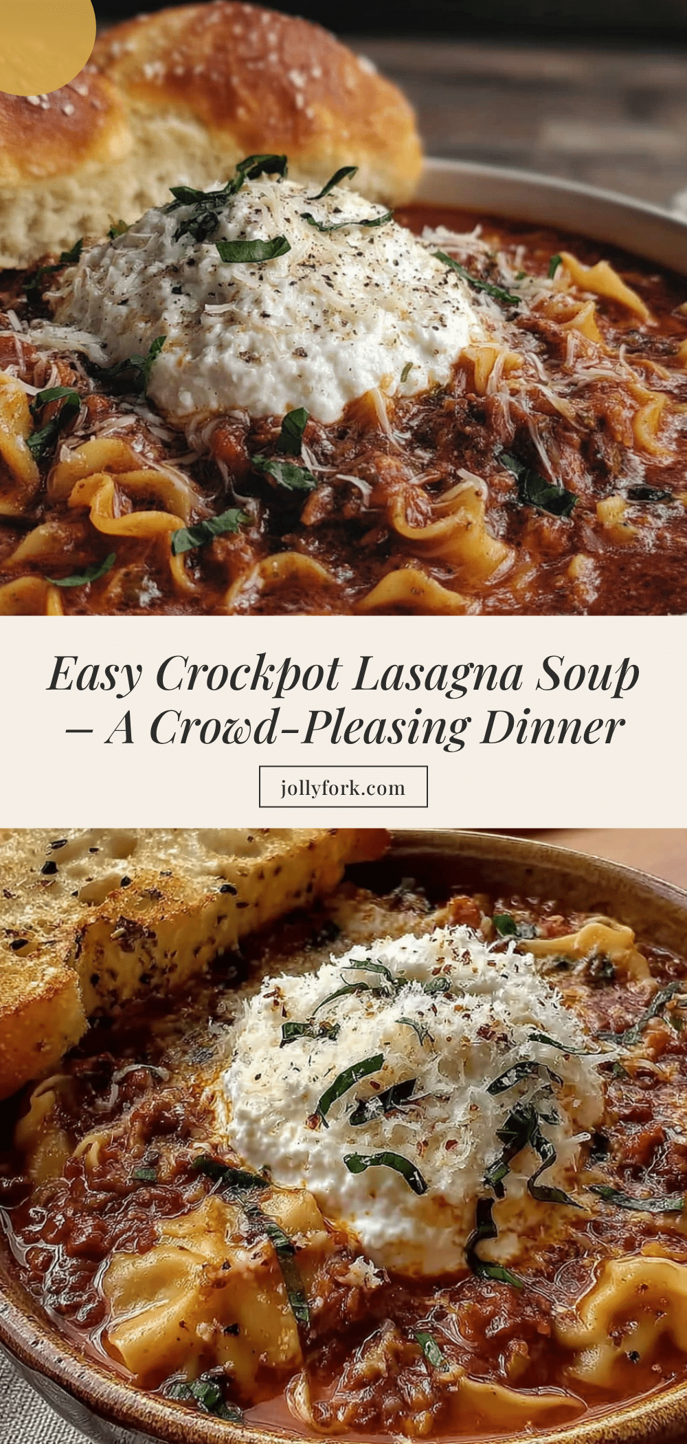 crockpot lasagna soup recipe