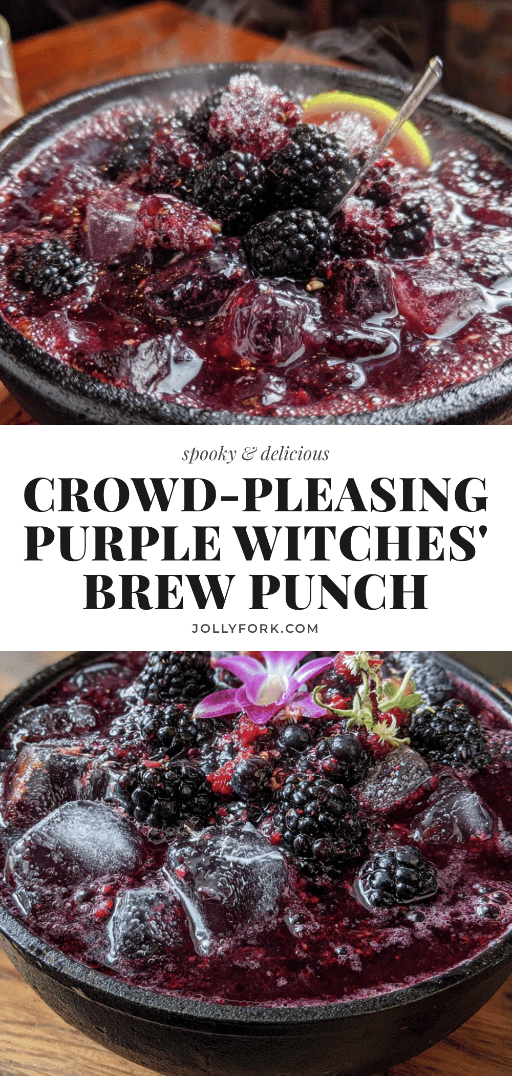 crowd-pleasing purple witches brew halloween punch recipe