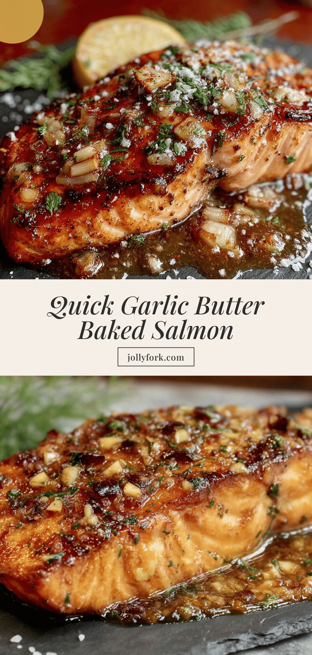 garlic butter baked salmon recipe
