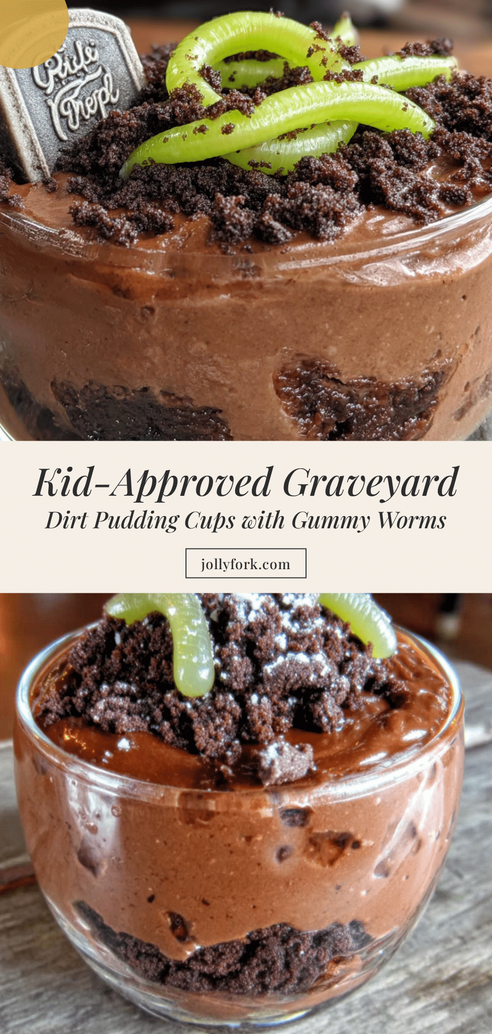 graveyard dirt pudding cups recipe