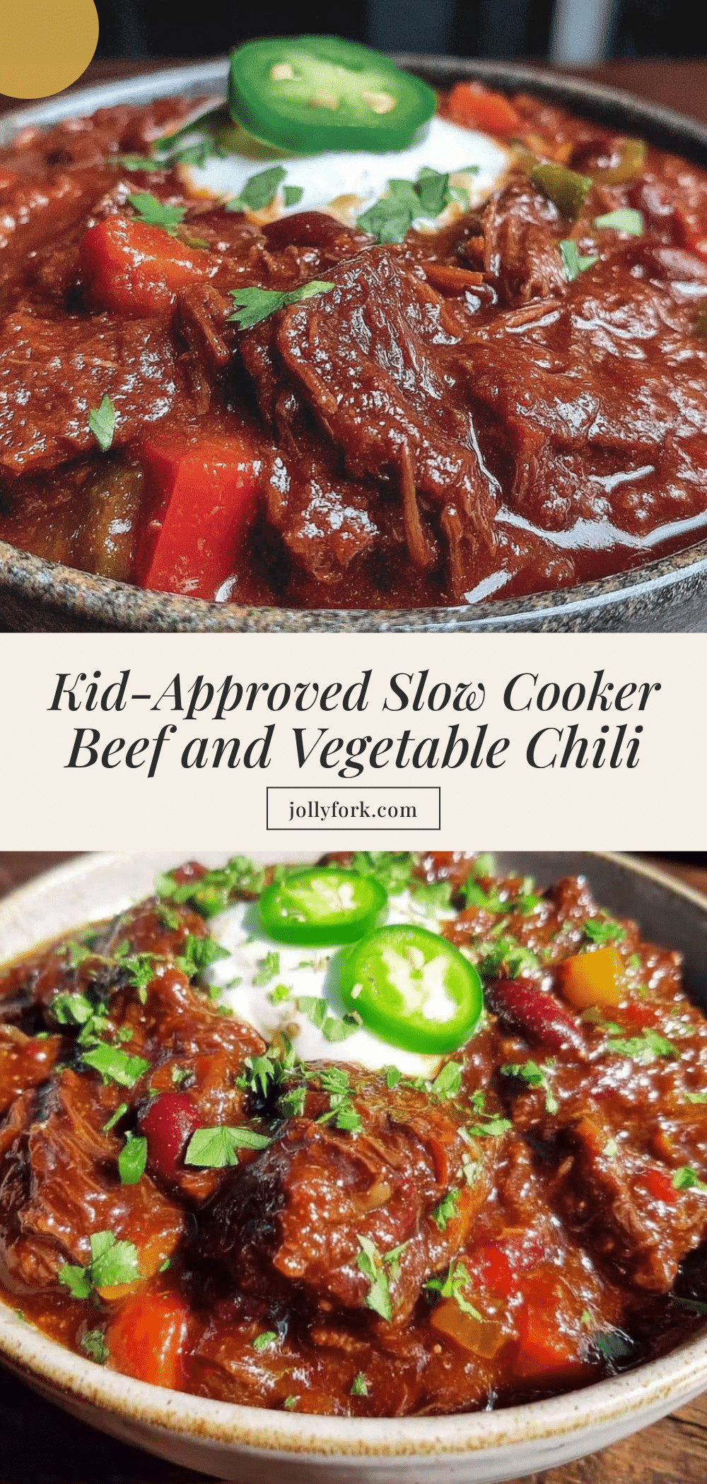 kid-approved slow cooker beef vegetable chili recipe