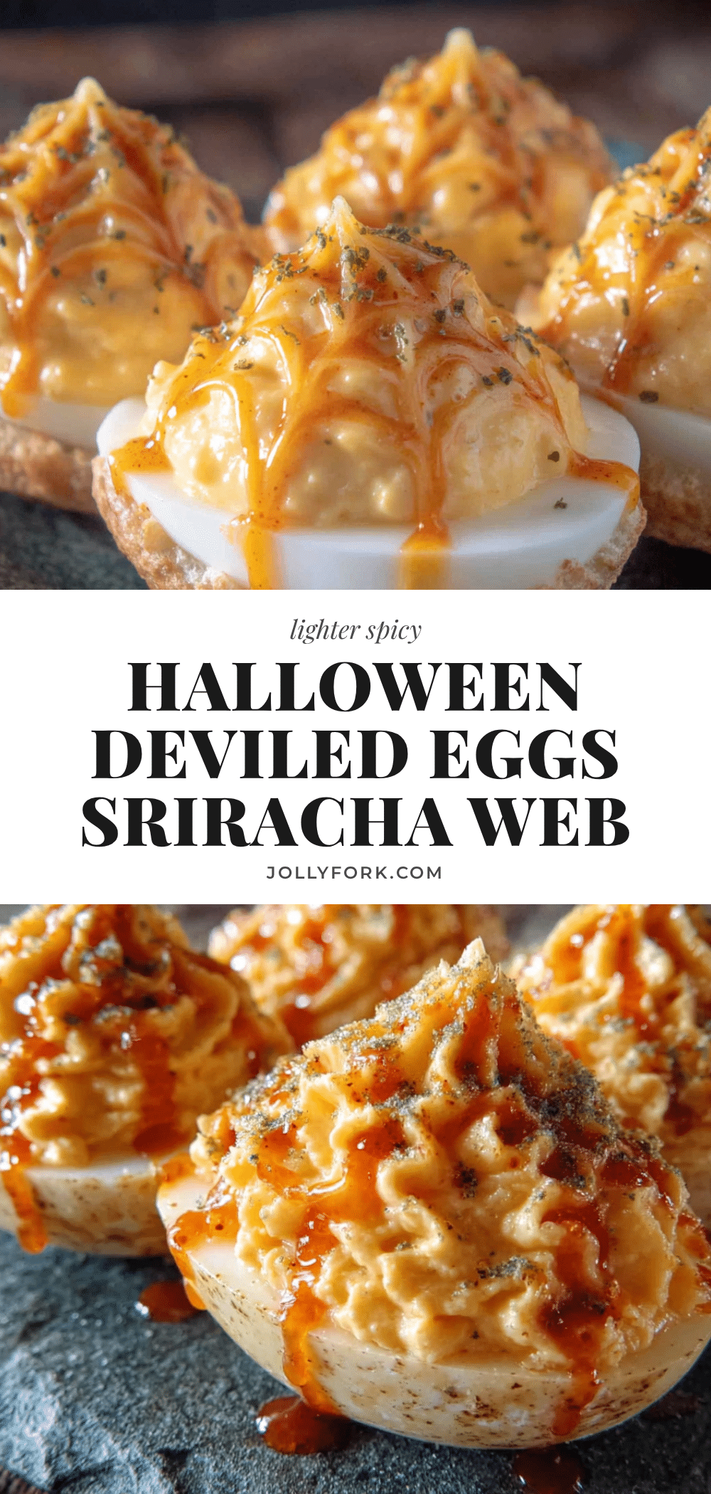 lighter spicy halloween deviled eggs recipe
