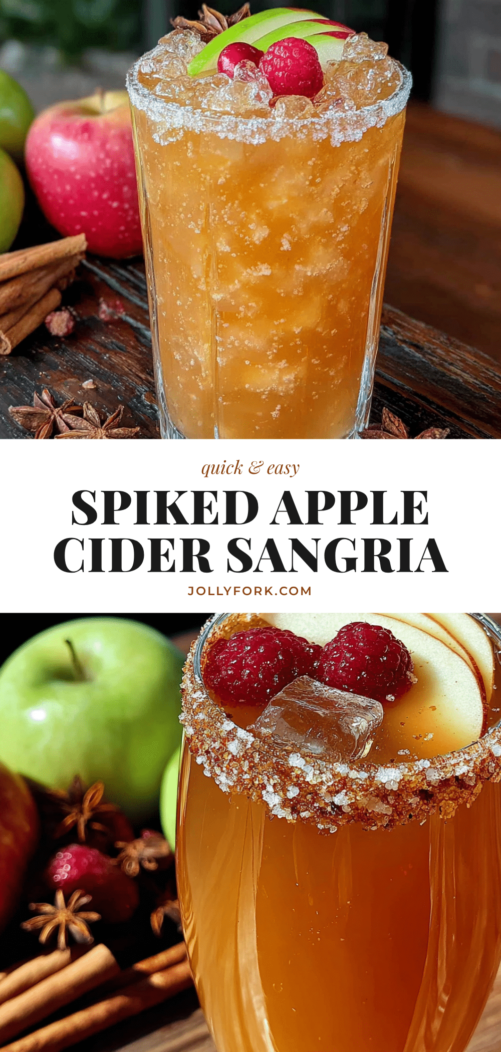 quick spiked apple cider sangria recipe