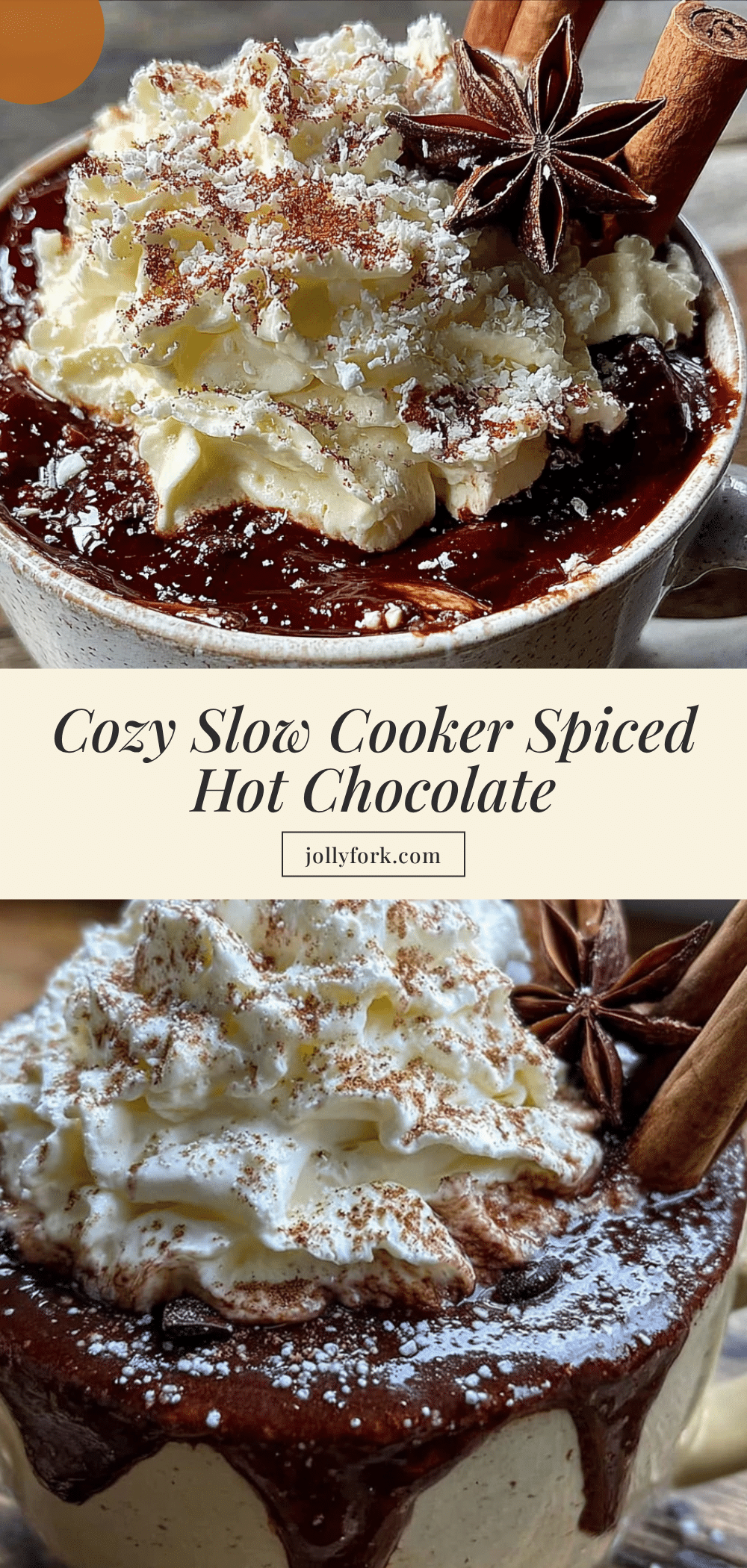 slow cooker spiced hot chocolate recipe