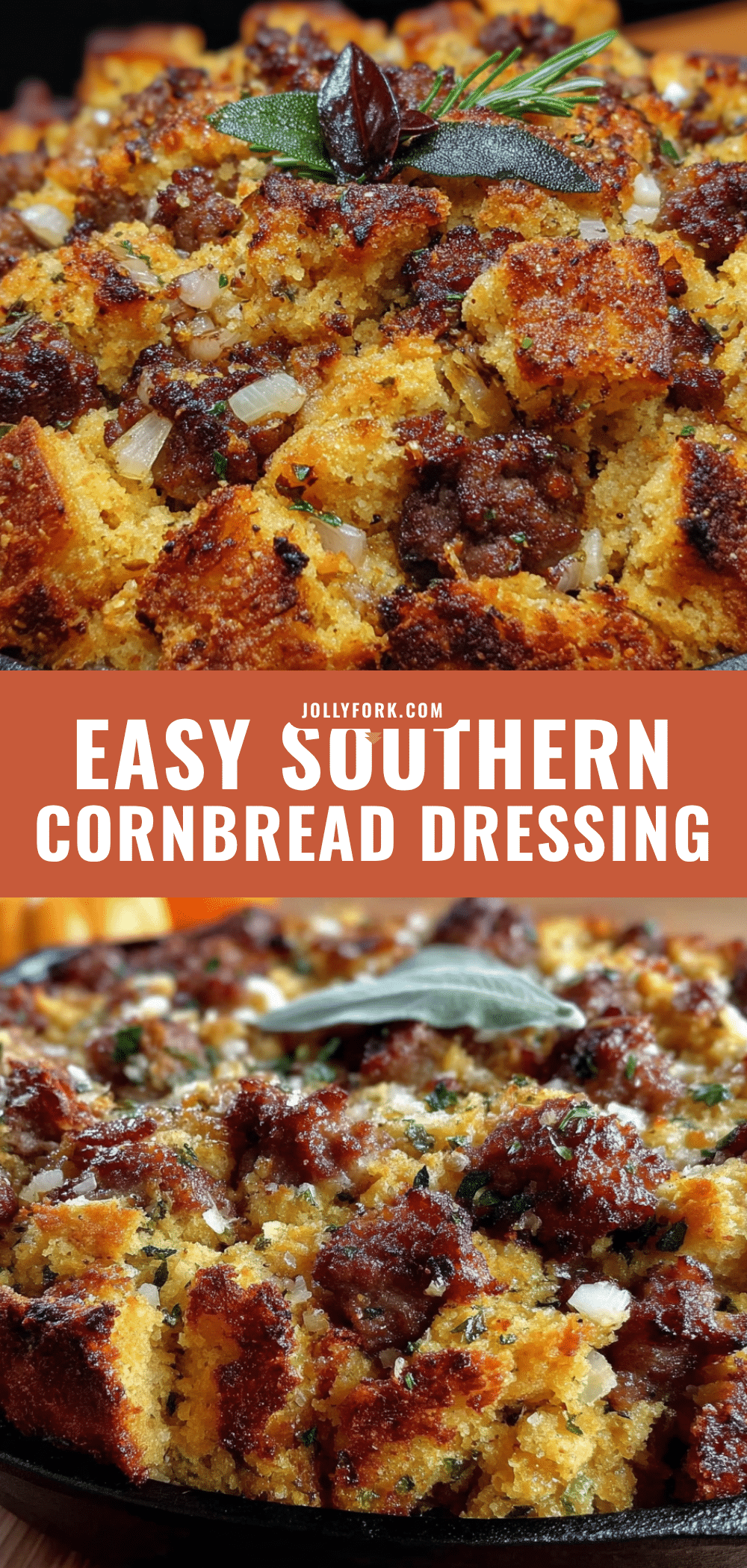 Southern Cornbread Dressing with Sausage recipe