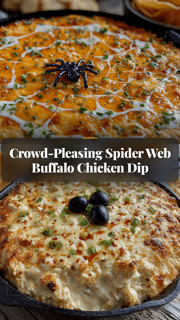 spider web buffalo chicken dip recipe