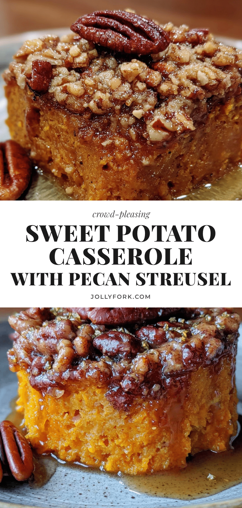 sweet potato casserole with pecan streusel recipe
