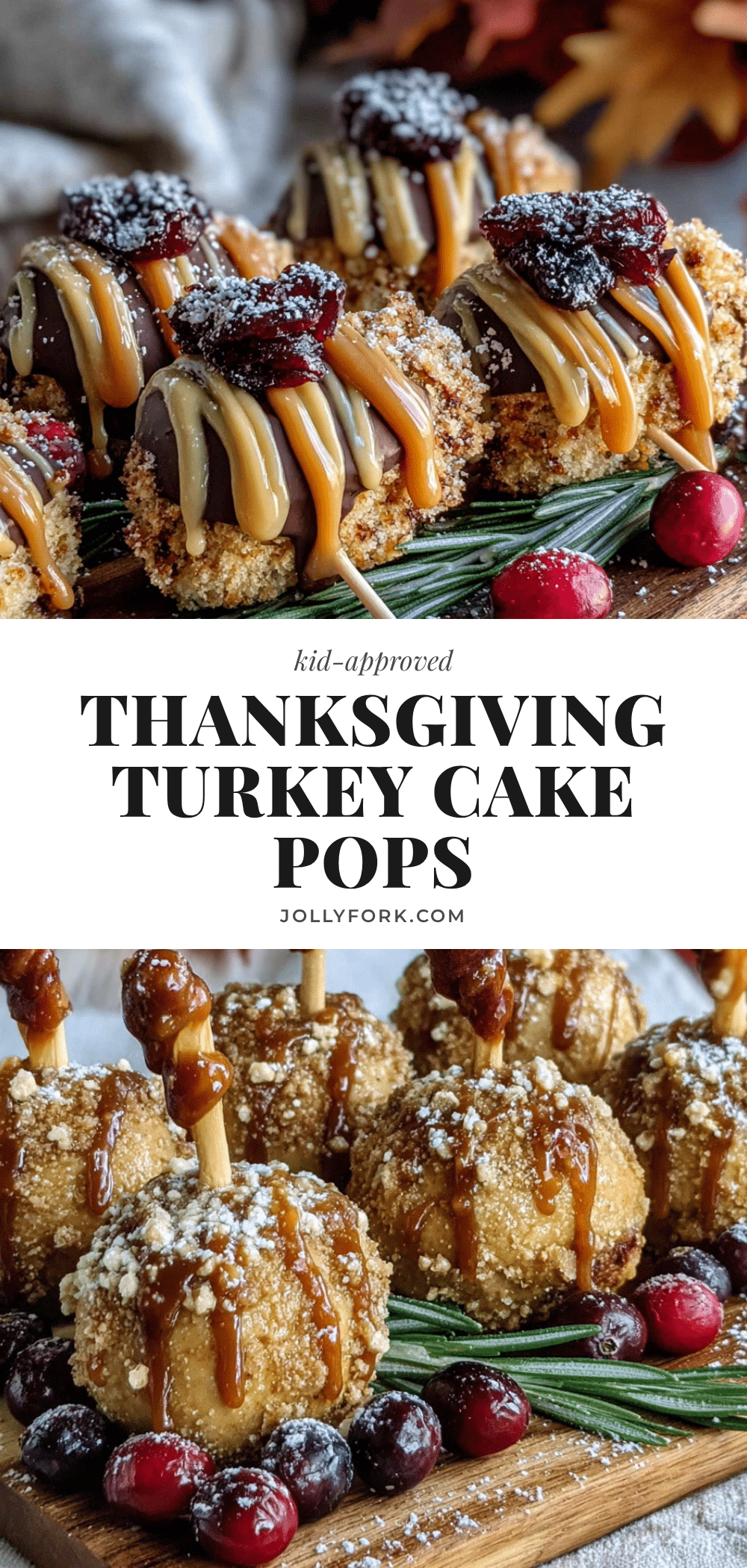 Thanksgiving turkey cake pops recipe