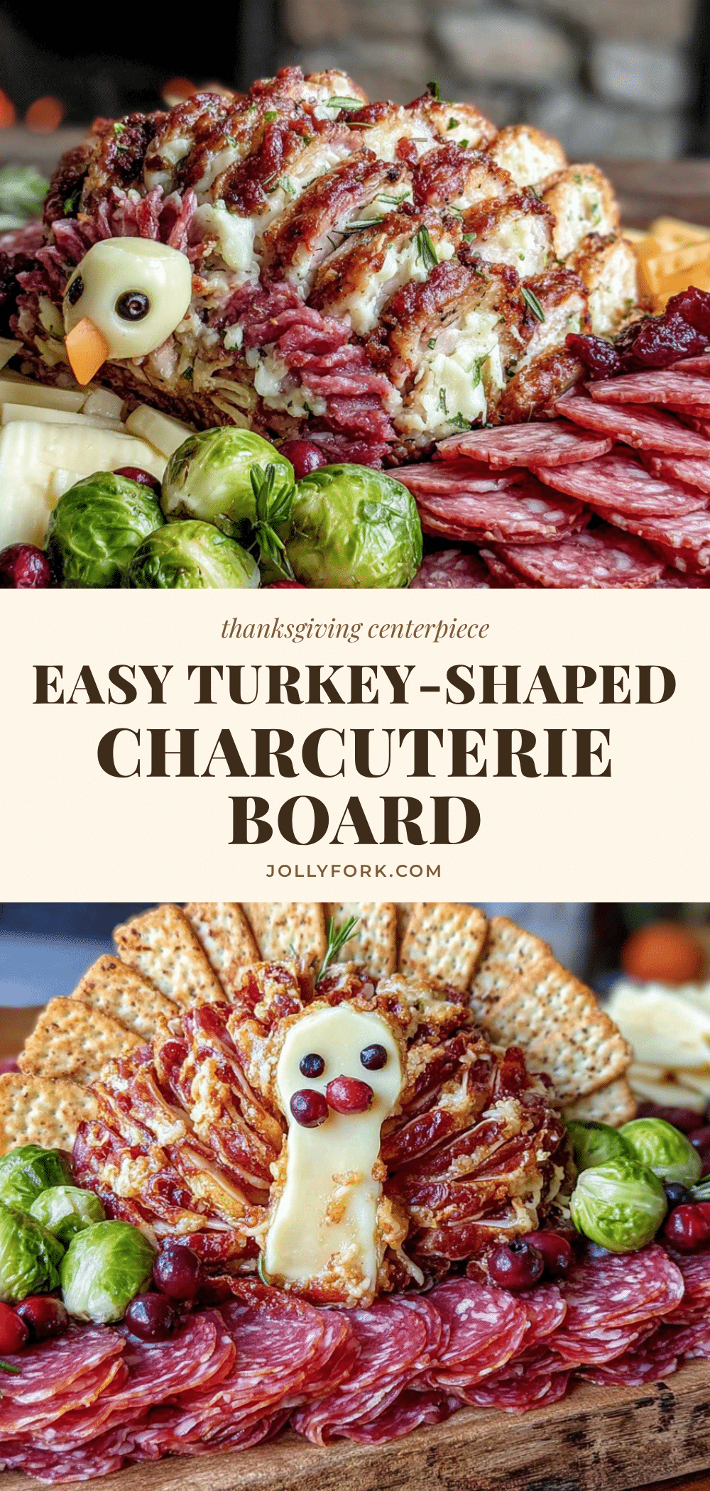 Thanksgiving turkey charcuterie board recipe