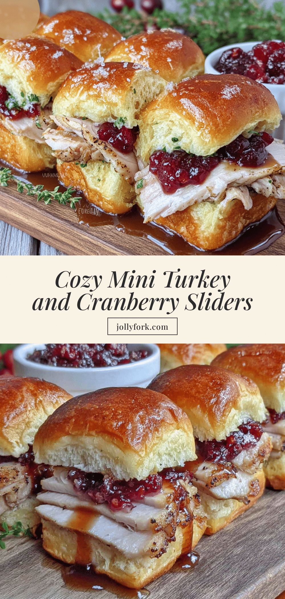 turkey cranberry sliders recipe