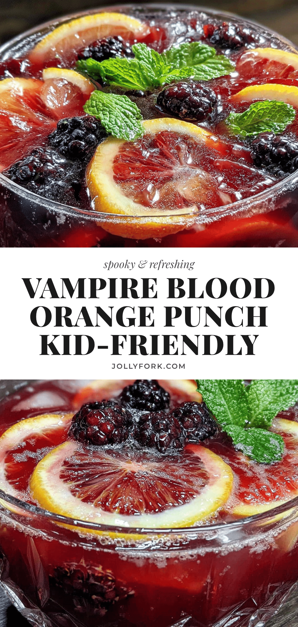 vampire blood orange halloween punch recipe